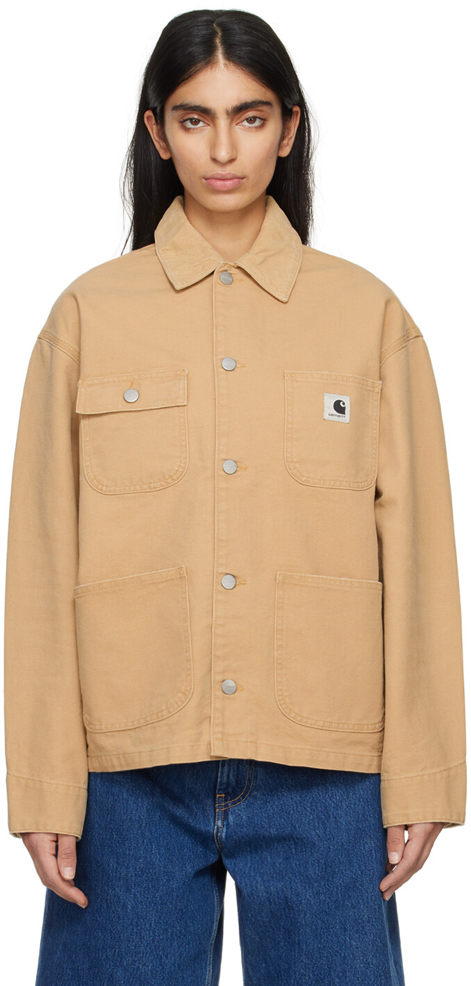

Бежевая куртка «Мичиган» Carhartt Work In Progress, цвет Bourbon