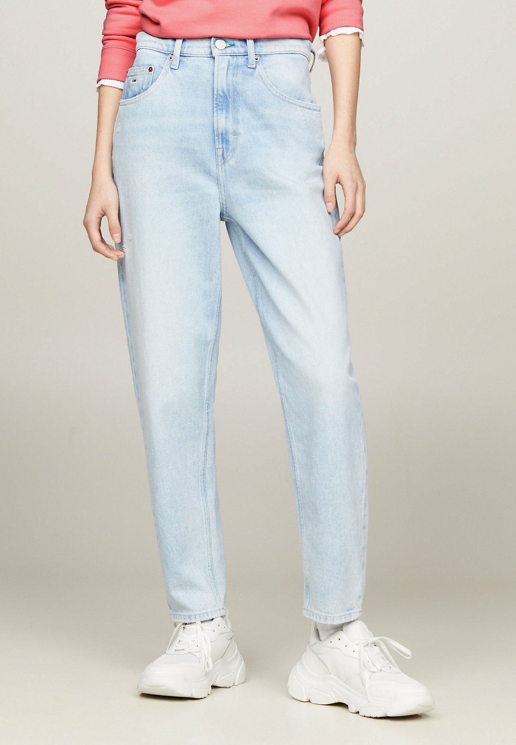 Джинсы свободного кроя HIGH RISE Tommy Jeans, цвет denim light джинсы свободного кроя tommy jeans цвет denim medium