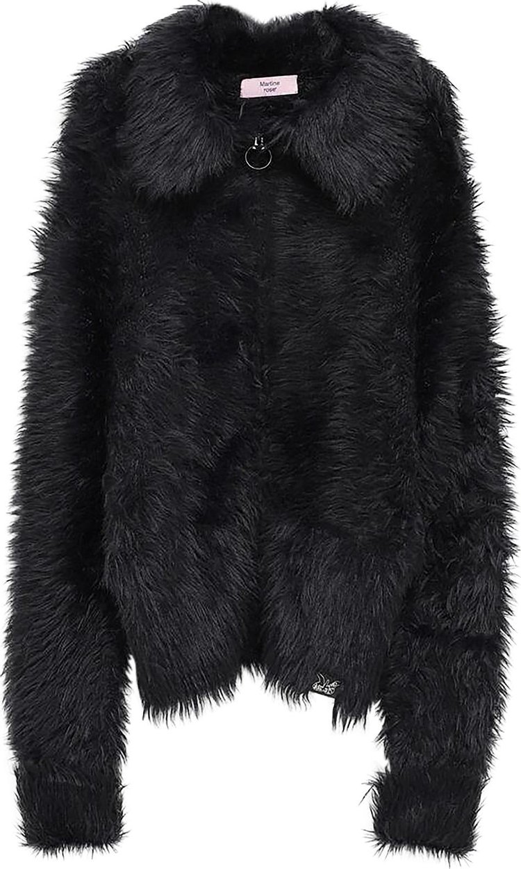 Куртка Martine Rose Hairy 'Black', черный утепленная куртка в стиле хип хоп для мужчин и женщин martine rose флисовое пальто 1 1 аналогичная куртка martine rose kanye