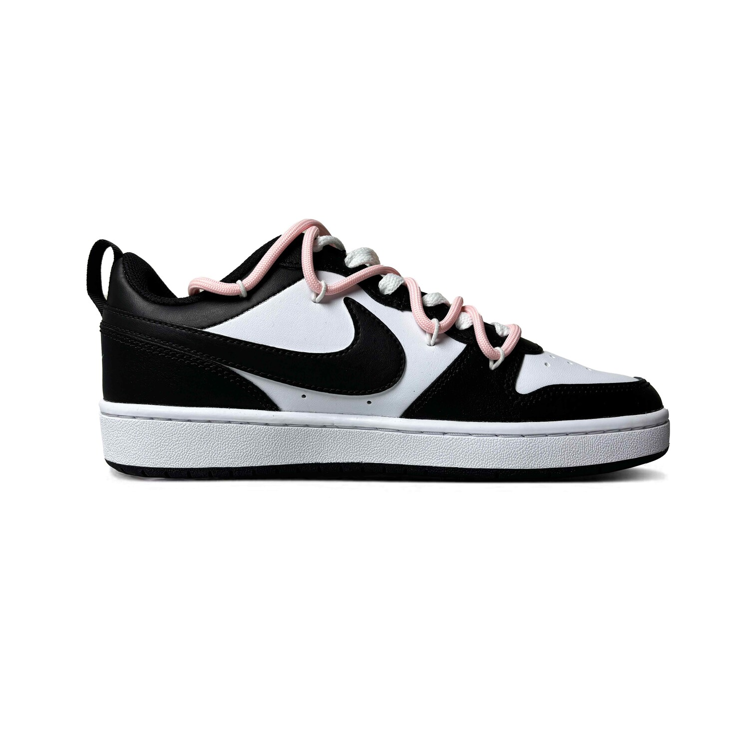 

Кроссовки Nike Court Borough Skateboarding Shoes Women's Low-top Black/pink/white, черный
