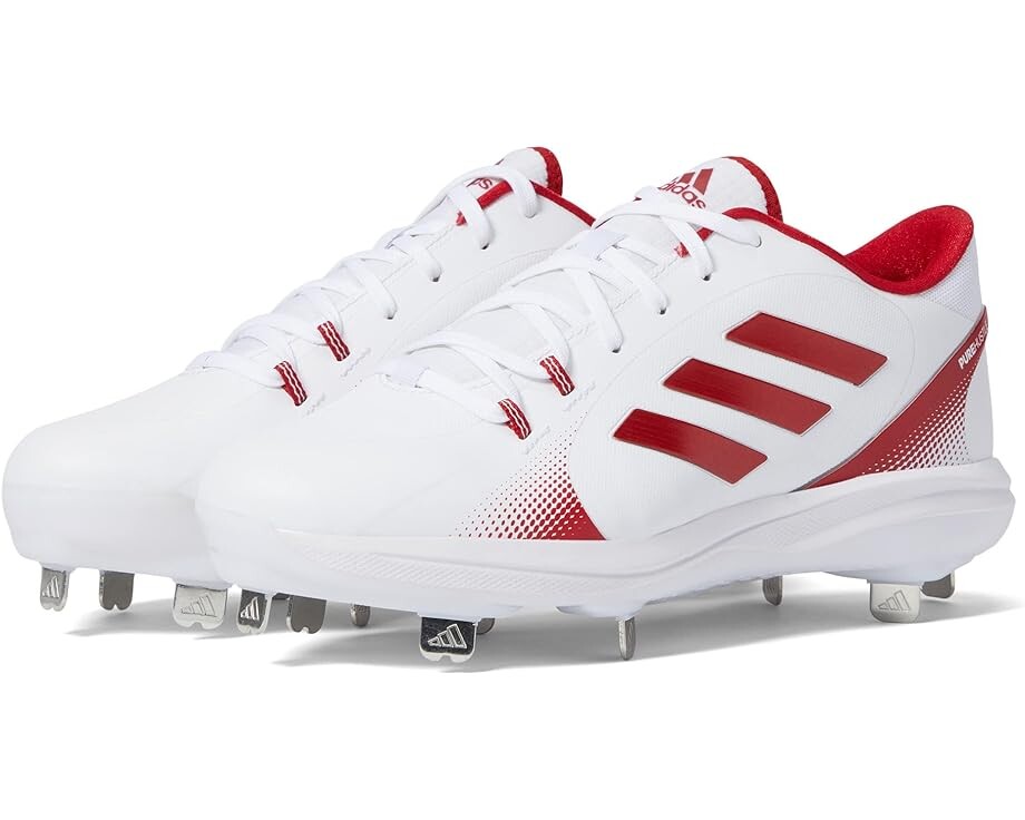 

Кроссовки Adidas Purehustle 2 Softball, цвет White/Team Power Red/Solar Red
