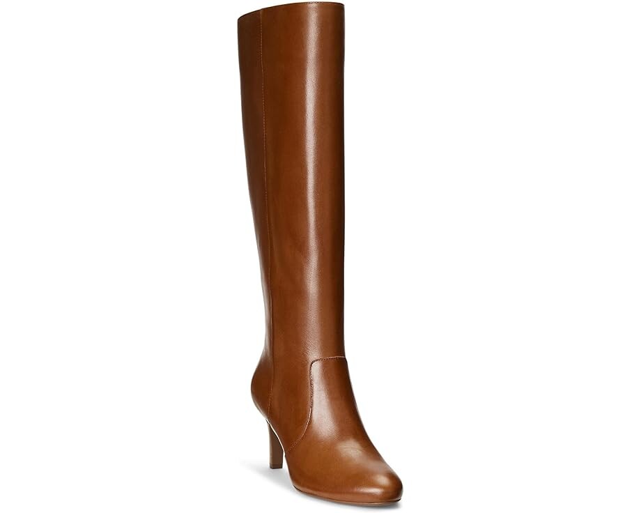 Ботинки LAUREN Ralph Lauren Caelynn Tall Boot, цвет Deep Saddle Tan кроссовки lauren ralph lauren rylee monogram jacquard sneaker vanilla deep saddle tan