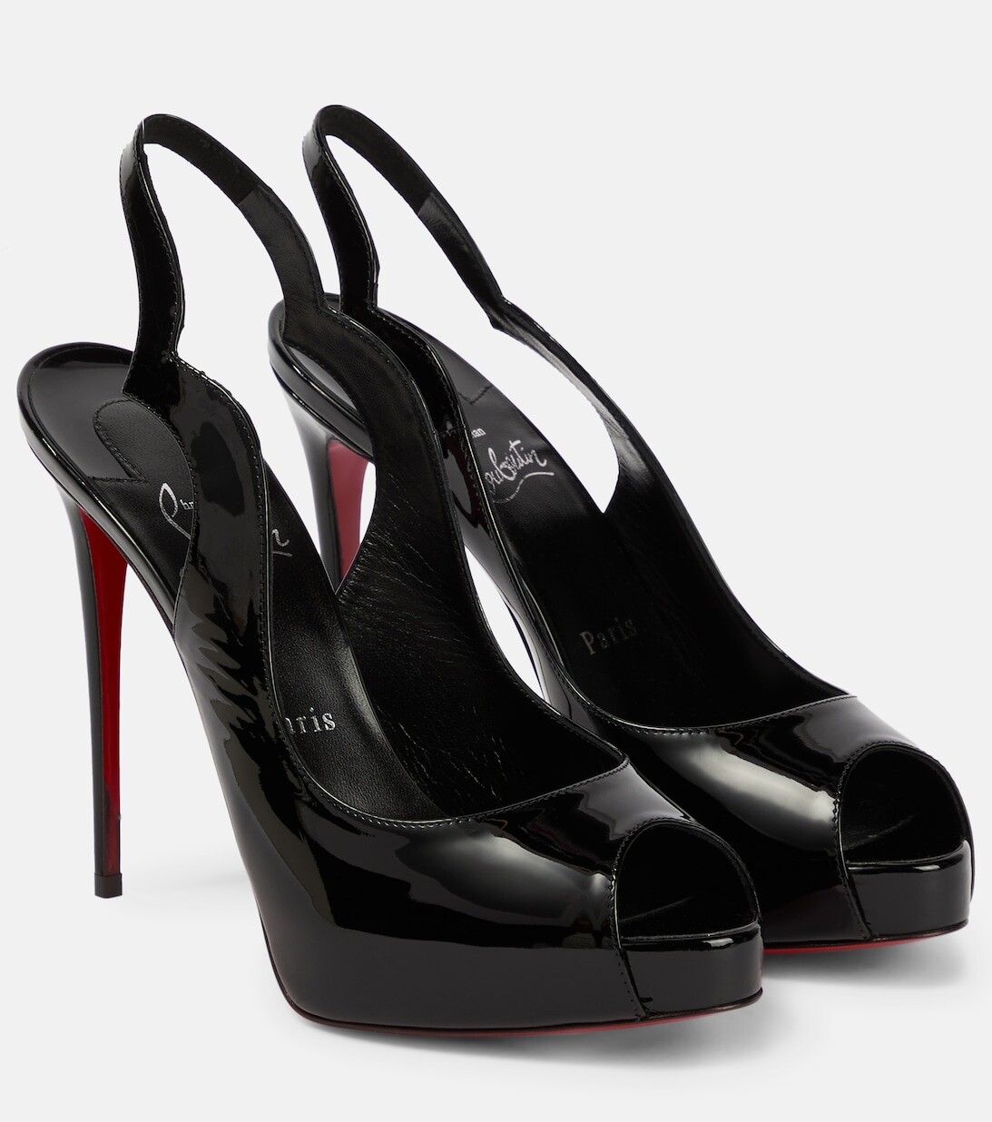 

Лакированные туфли Hot Chick с ремешком на пятке Christian Louboutin, черный