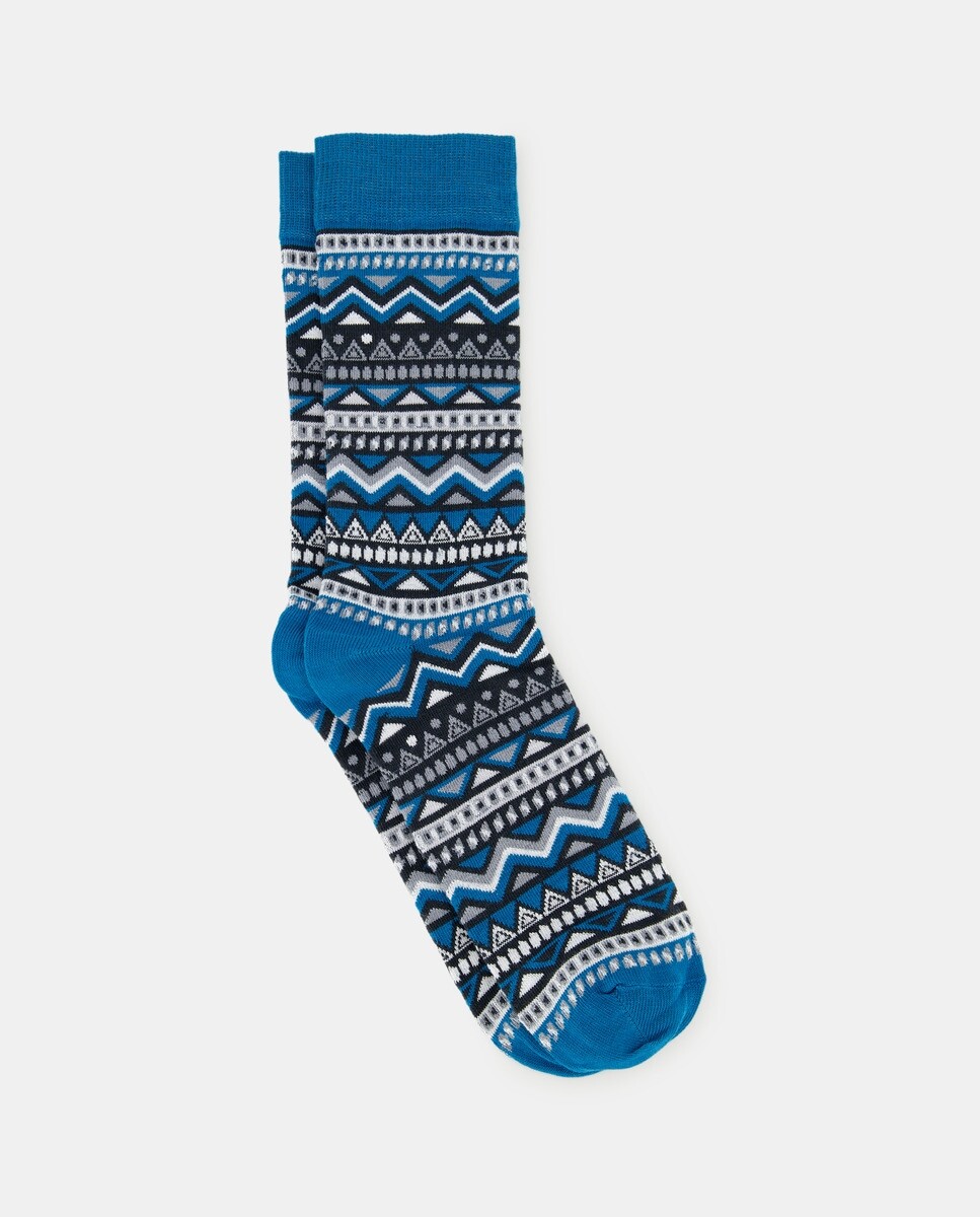 

Мужские носки с принтом синего цвета производства Испании. Easy Wear, синий