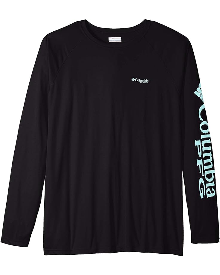 цена Рубашка Columbia Big & Tall Terminal Tackle L/S, цвет Black/Gulf Stream Logo