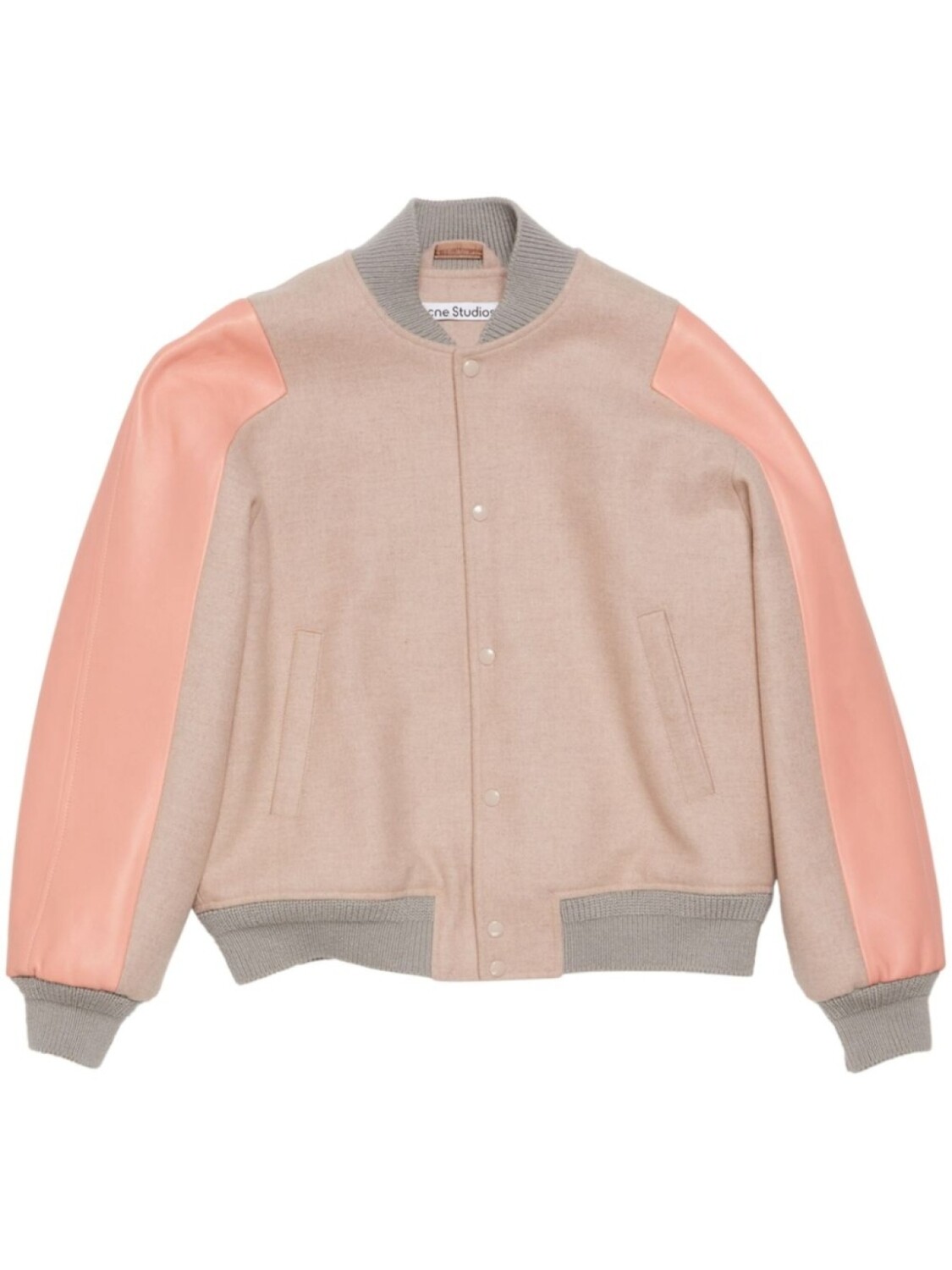 

Куртка-бомбер Acne Studios из смесовой шерсти, розовый