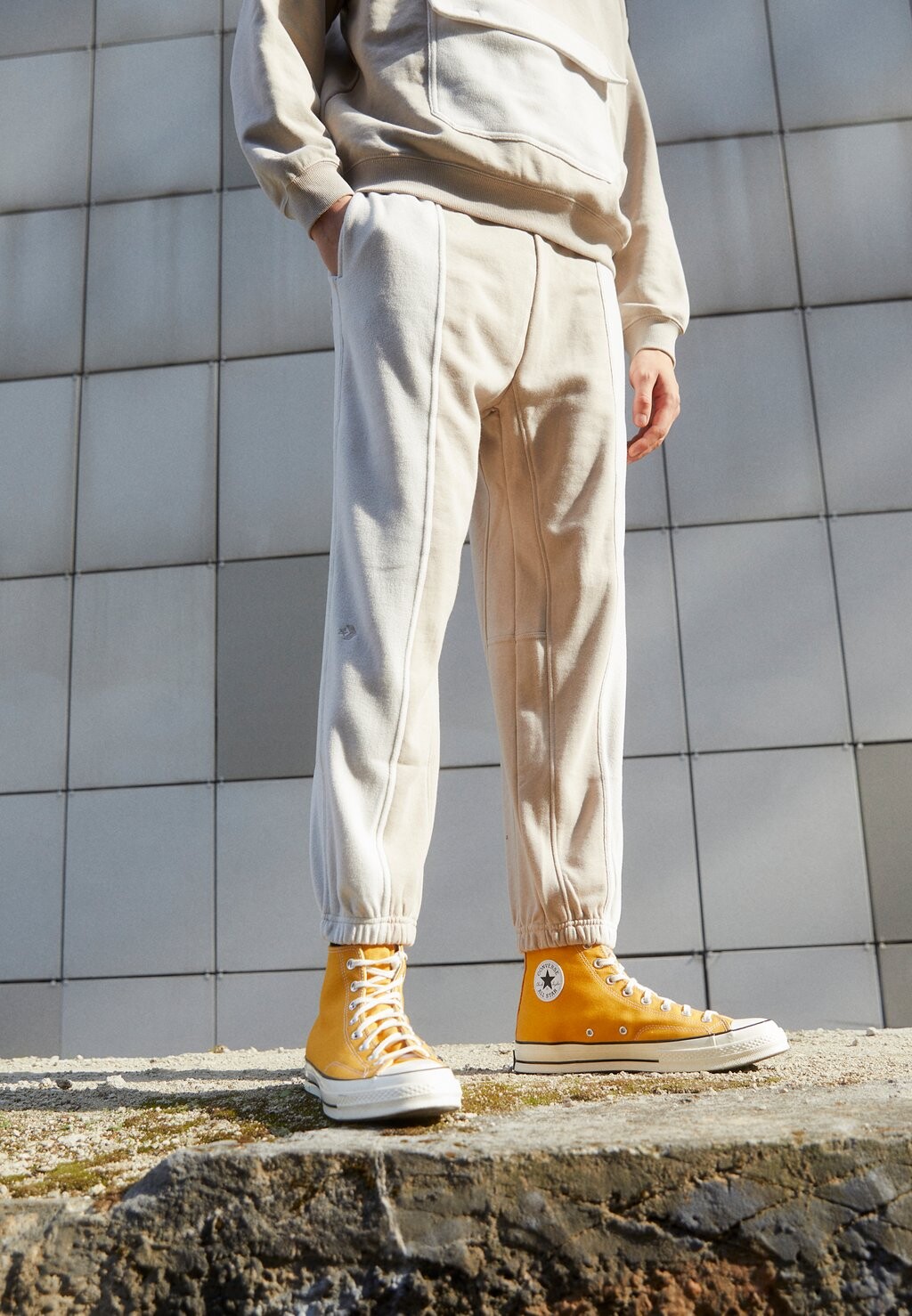 

Спортивные брюки JOGGER PANELED Converse, папирус
