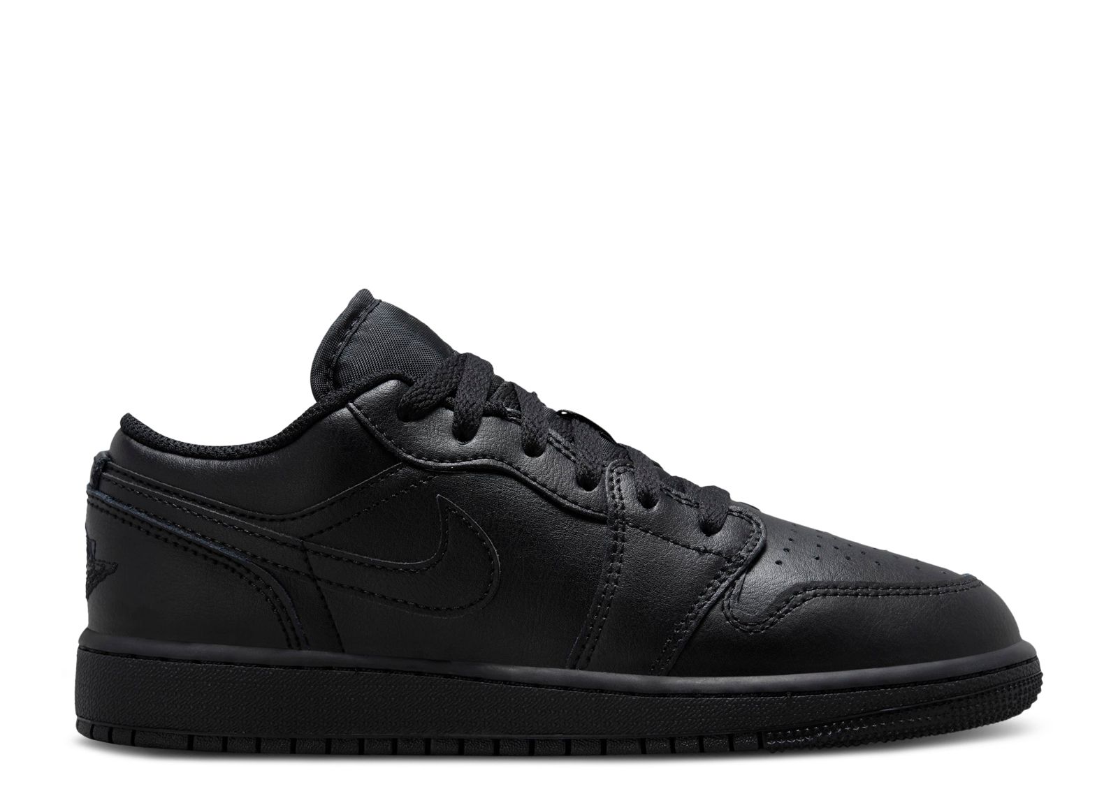 

Кроссовки Air Jordan Air Jordan 1 Low Gs 'Triple Black' 2022, черный