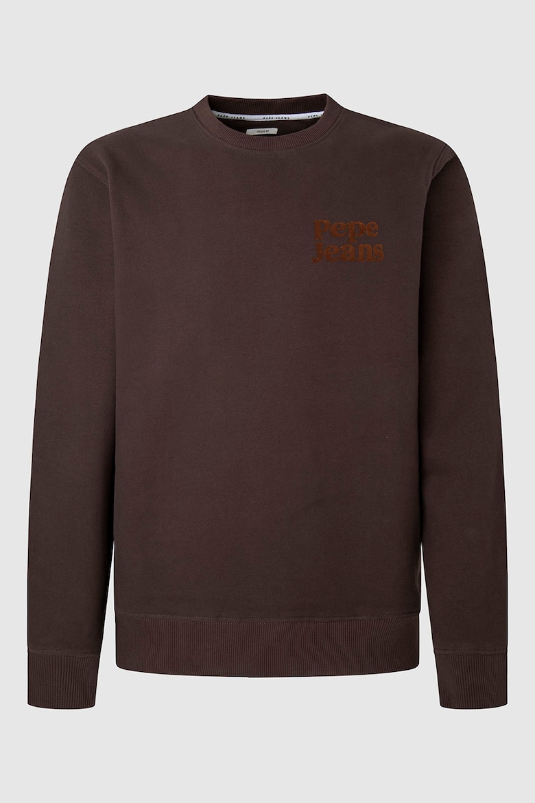 цена Толстовка с логотипом Pepe Jeans London, коричневый