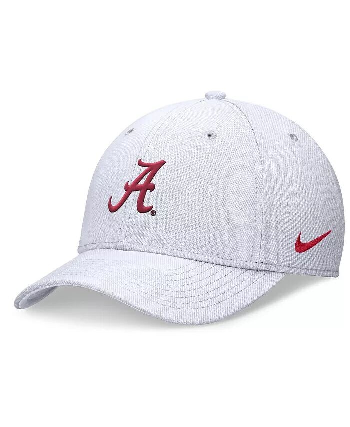 

Мужская белая кепка с галочкой Alabama Crimson Tide 2024 Nike, белый