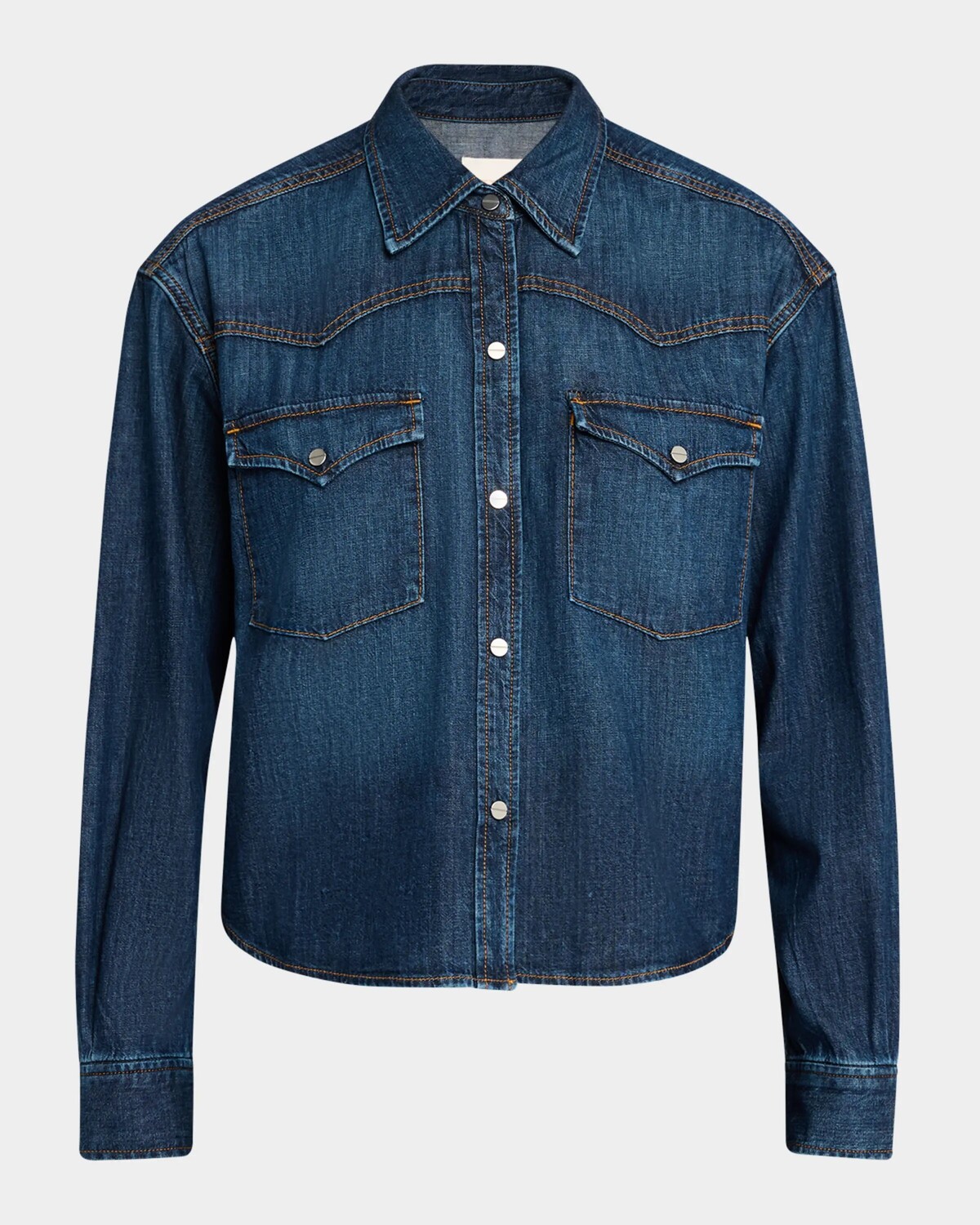 

Укороченная джинсовая рубашка OG Twp, цвет Dark Indigo