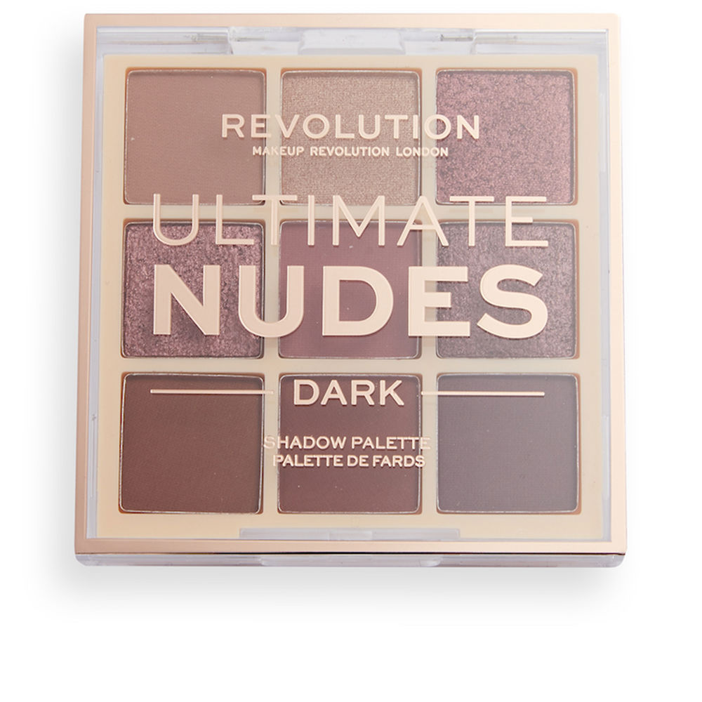 Тени для век Ultimate nudes eyeshadow palette Revolution make up, 8,10 г, dark