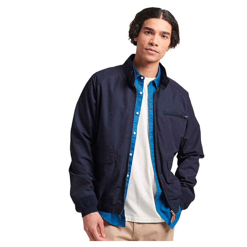 

Куртка Superdry Vintage Collegiate Harrington, синий