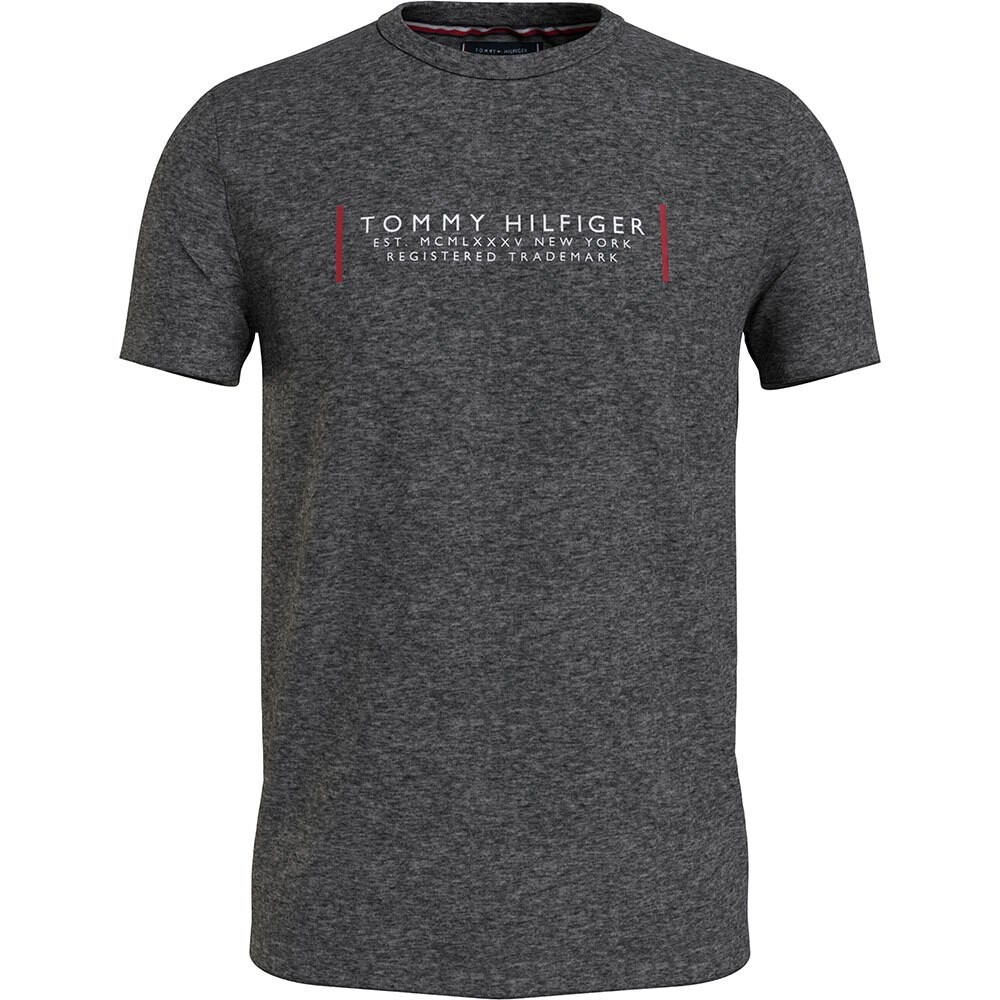 

Рубашка с коротким рукавом Tommy Hilfiger Text Bar Corp, серый