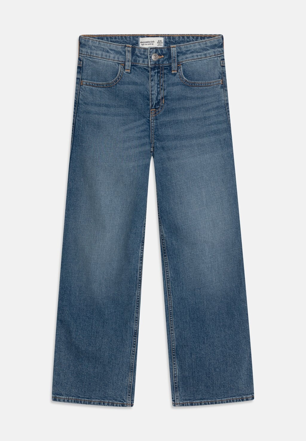 

Джинсы свободного кроя WIDE LEG Abercrombie & Fitch, синий деним