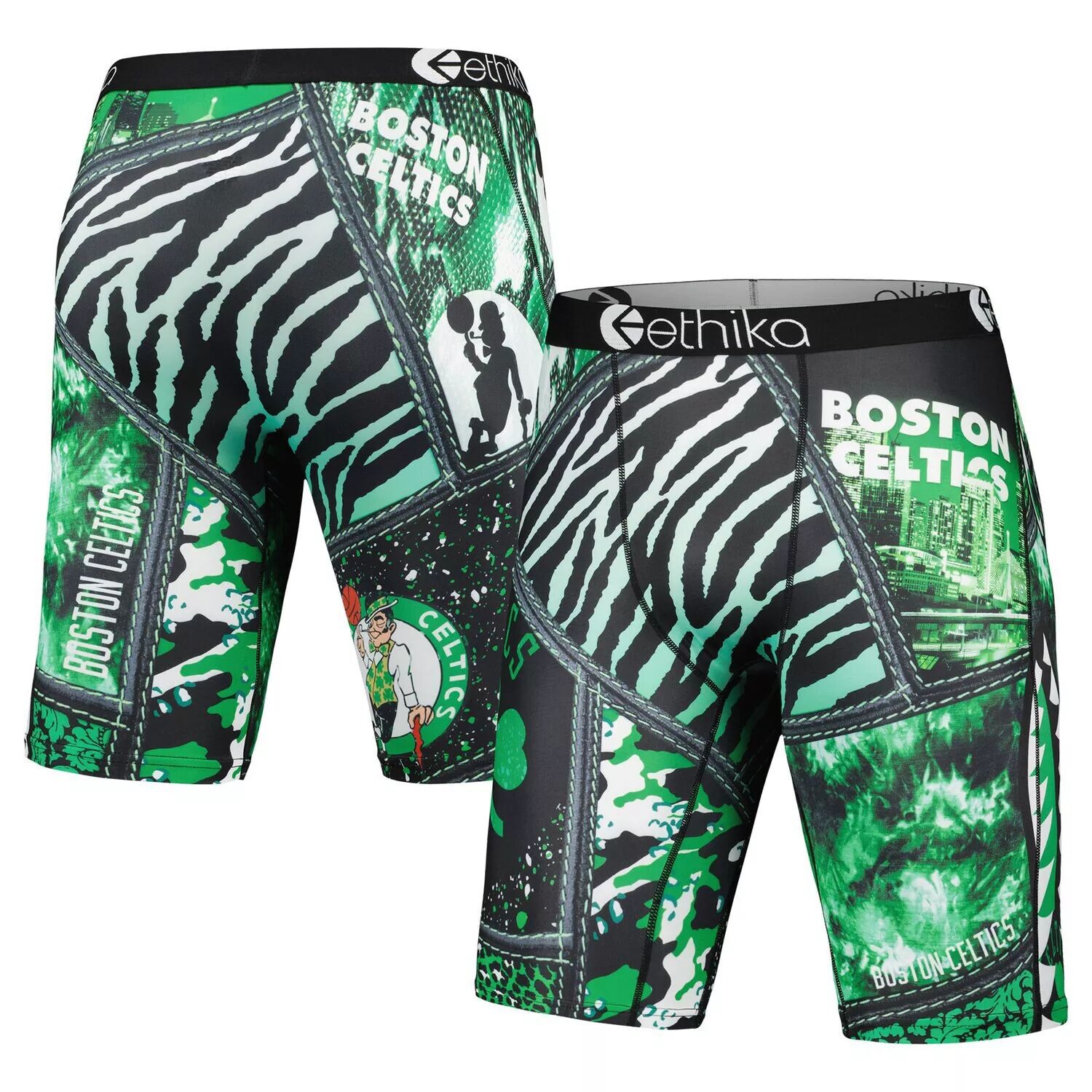 

Мужские боксеры Ethika Kelly Green Boston Celtics Familie