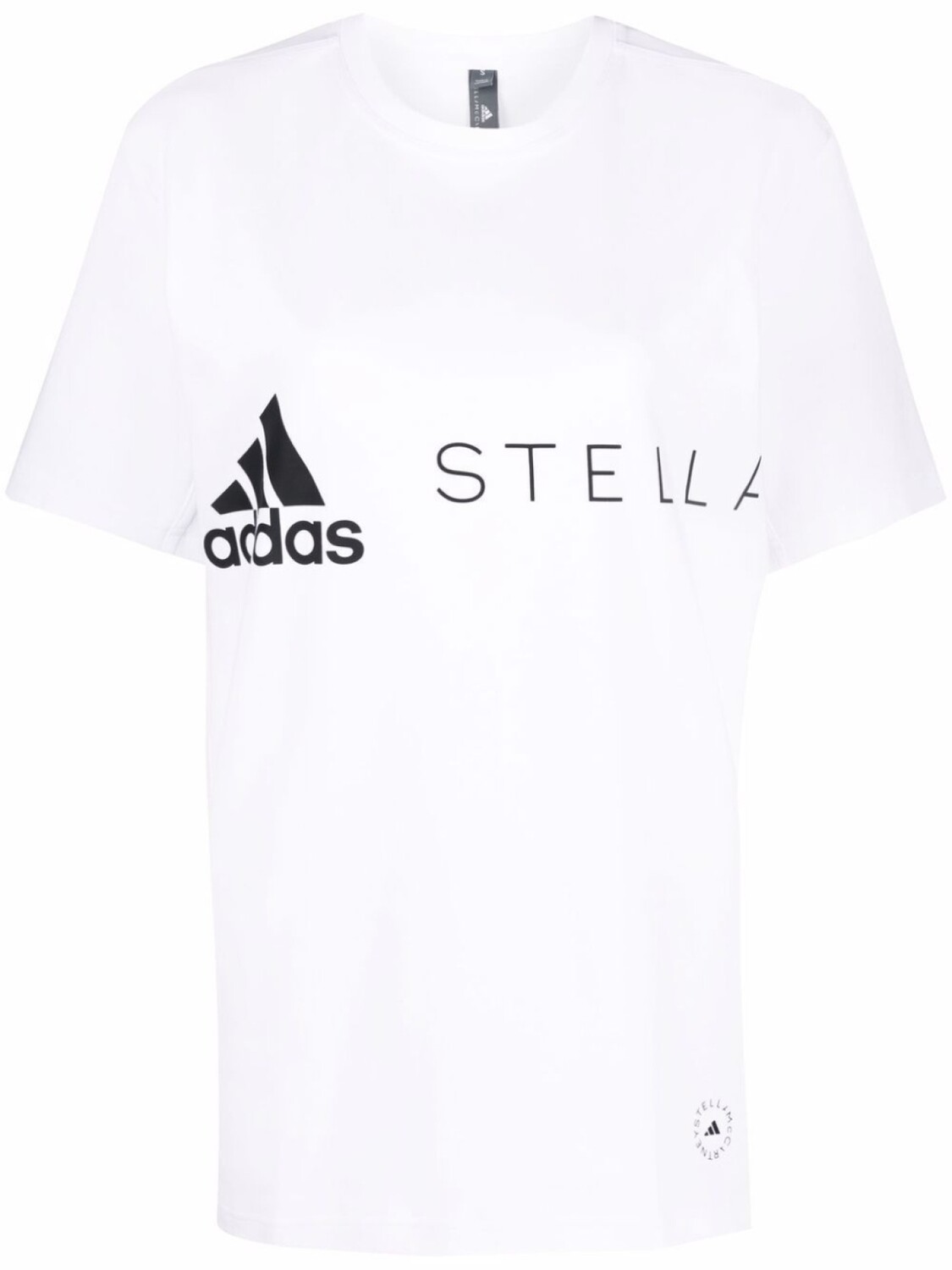 

adidas by Stella McCartney футболка с логотипом, белый