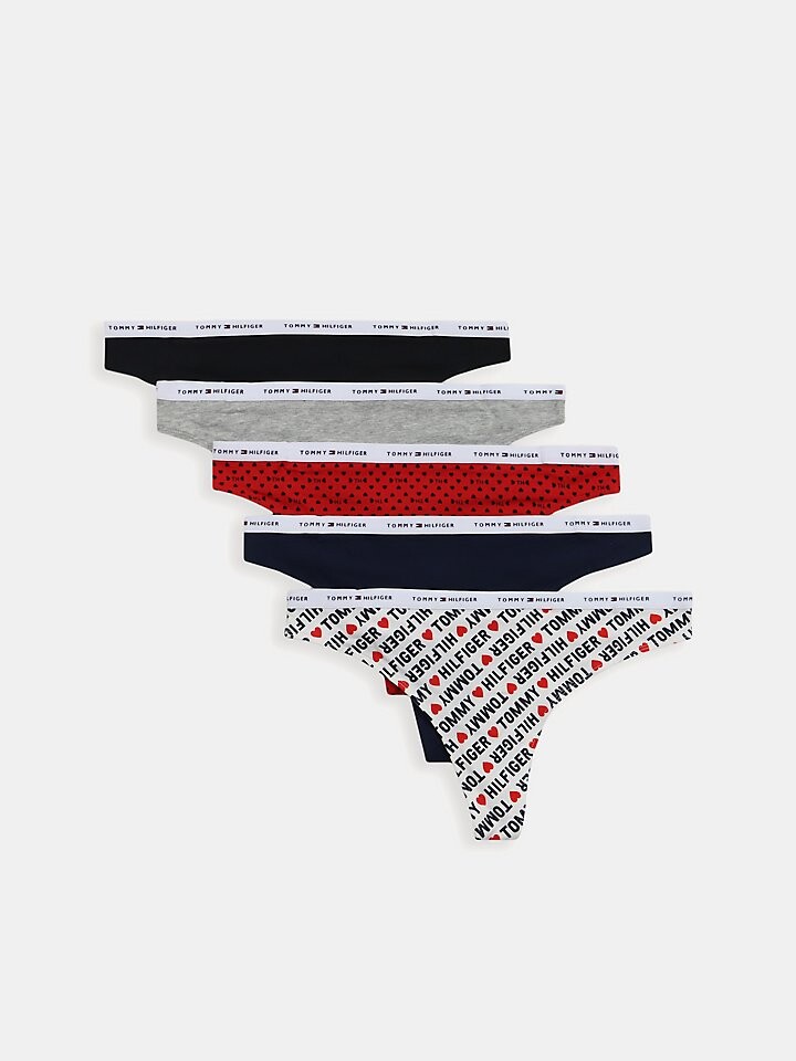 

Смешанные стринги с логотипом, 5 шт. Tommy Hilfiger