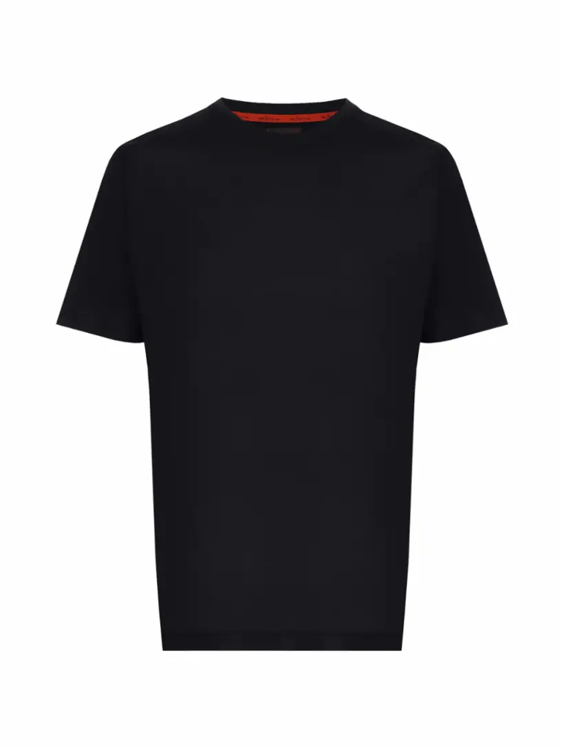 

Хлопковая футболка с логотипом Kiton, тёмно-синий