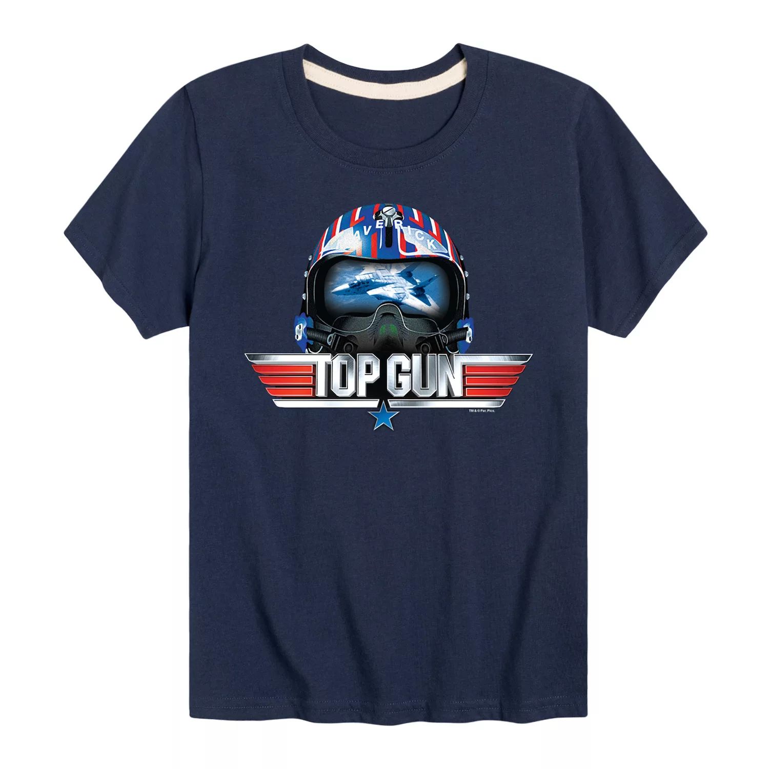 

Футболка Top Gun Maverick Helmet для мальчиков 8–20 лет с графическим рисунком Licensed Character, синий