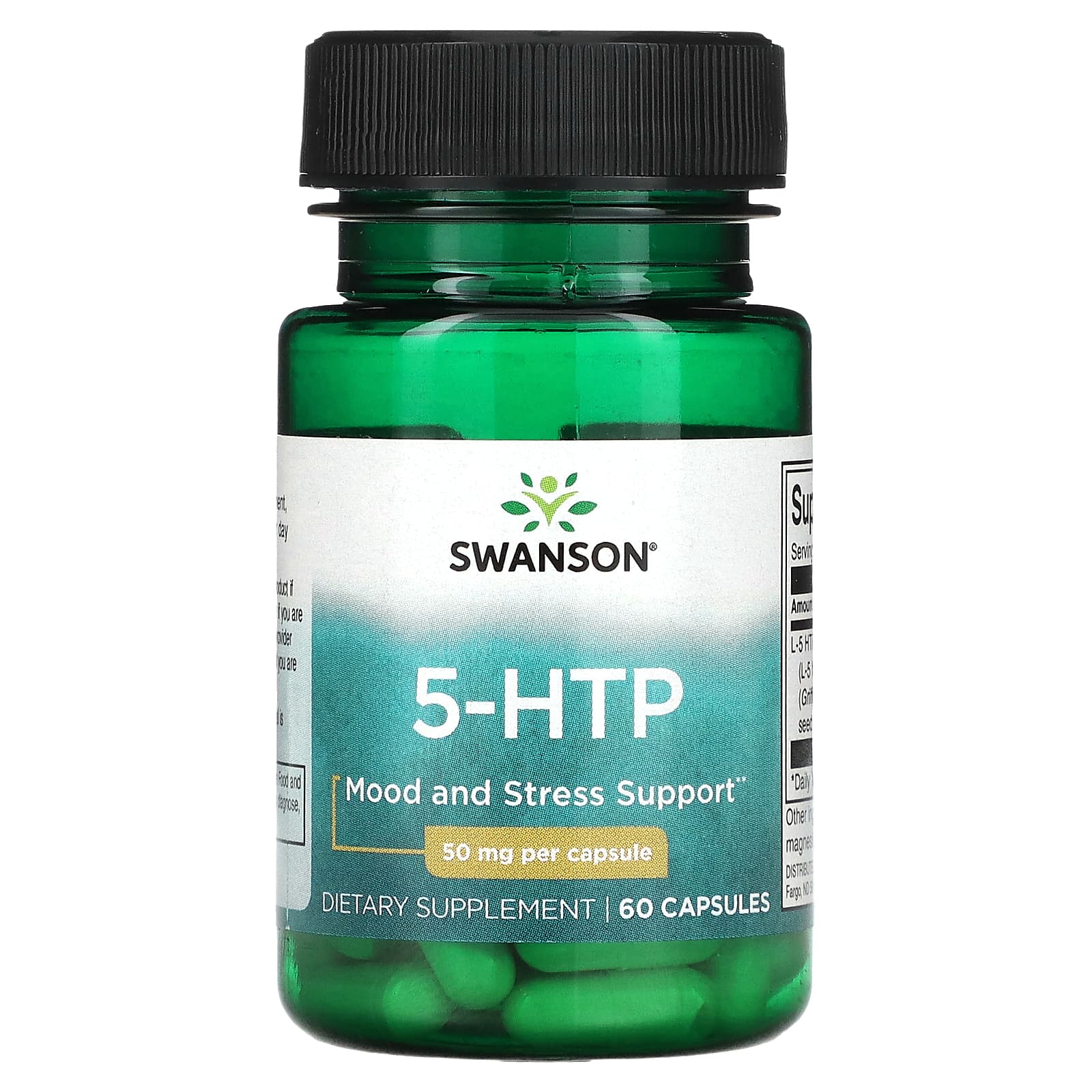 

5-HTP, 50 мг, 60 капсул, Swanson