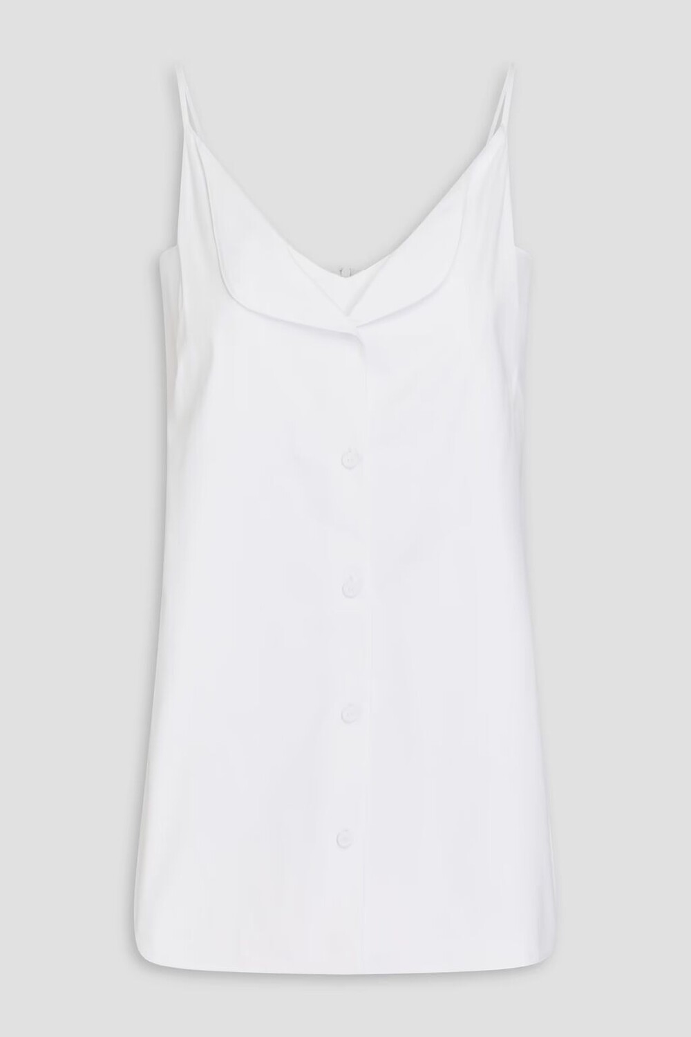 

Топ из хлопкового поплина Corset E.L.V. Denim X The Outnet, белый