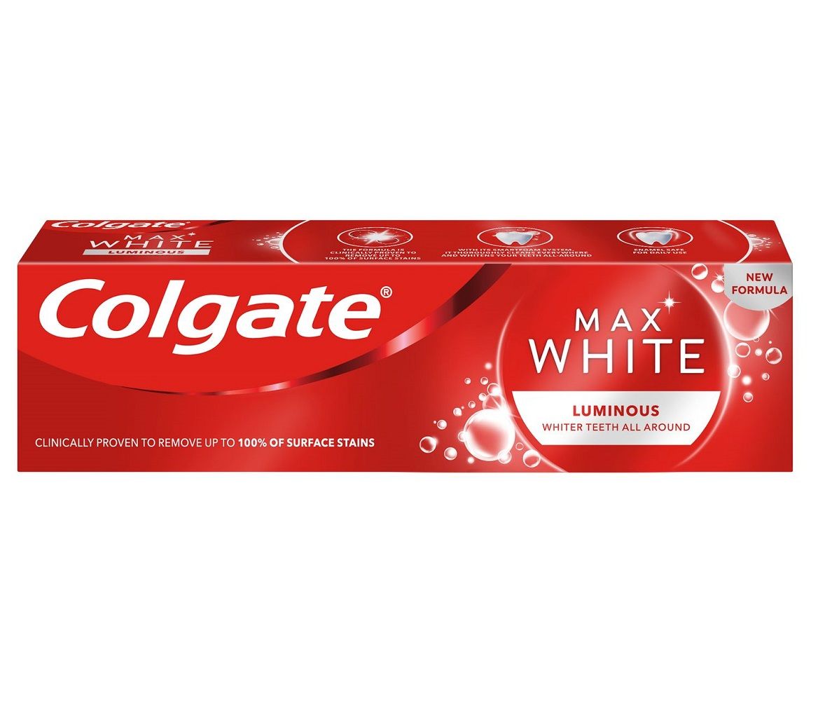Colgate Max White Luminous Зубная паста, 75 ml зубная паста dentífrico max white crystals colgate 75 ml