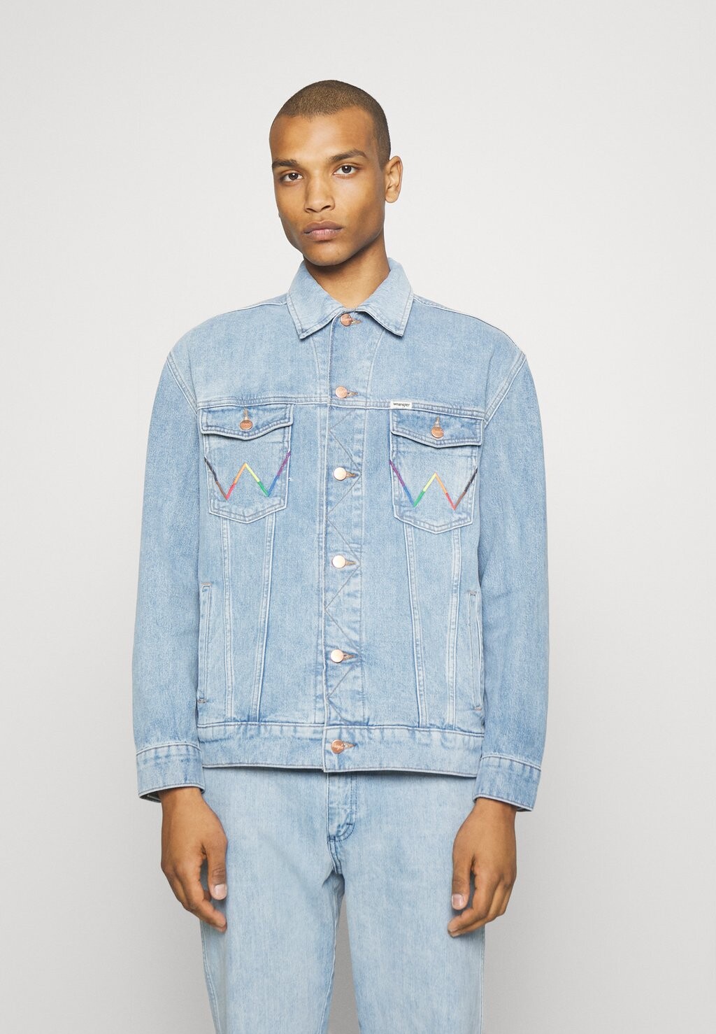 

Джинсовая куртка Wrangler КУРТКА ANTI FIT, голубой, Синий