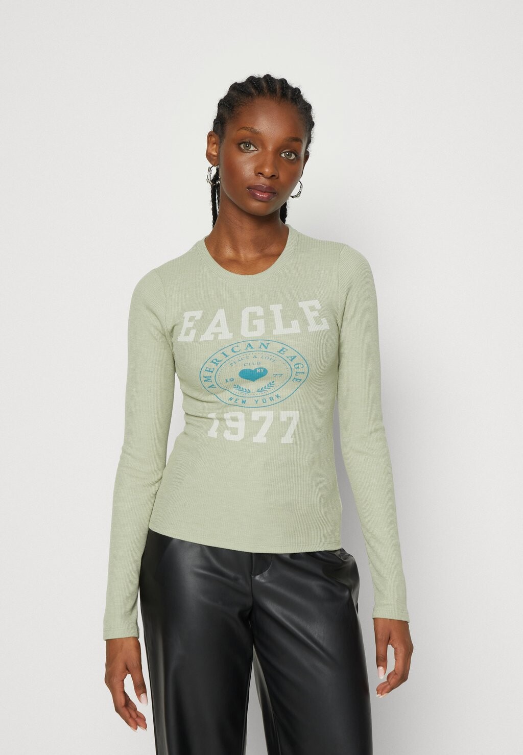 

Футболка с длинным рукавом THERMAL CREW NECK American Eagle, оливковый, Зеленый