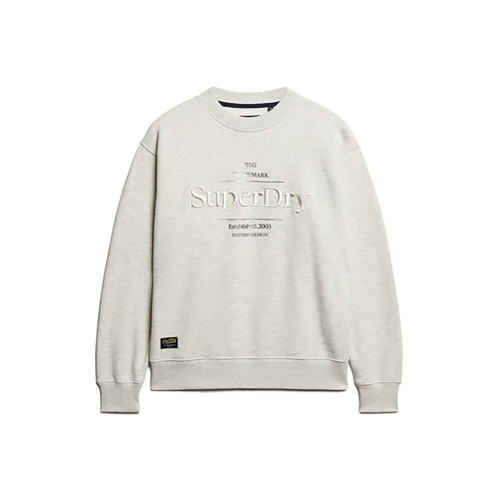 

Толстовка Superdry Luxe Metallic Logo, бежевый