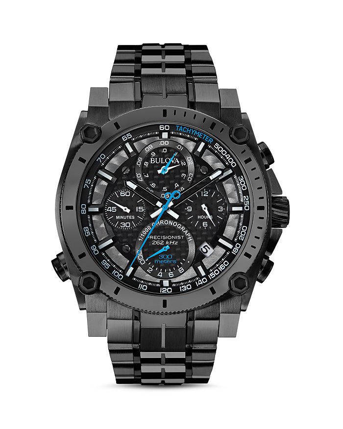 

Часы Bulova Precisionist, 46,5 мм, черный