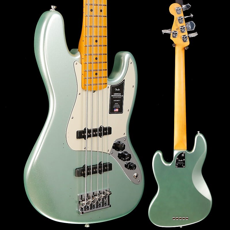 

Басс гитара Fender American Professional II Jazz Bass V, Mystic Surf Green
