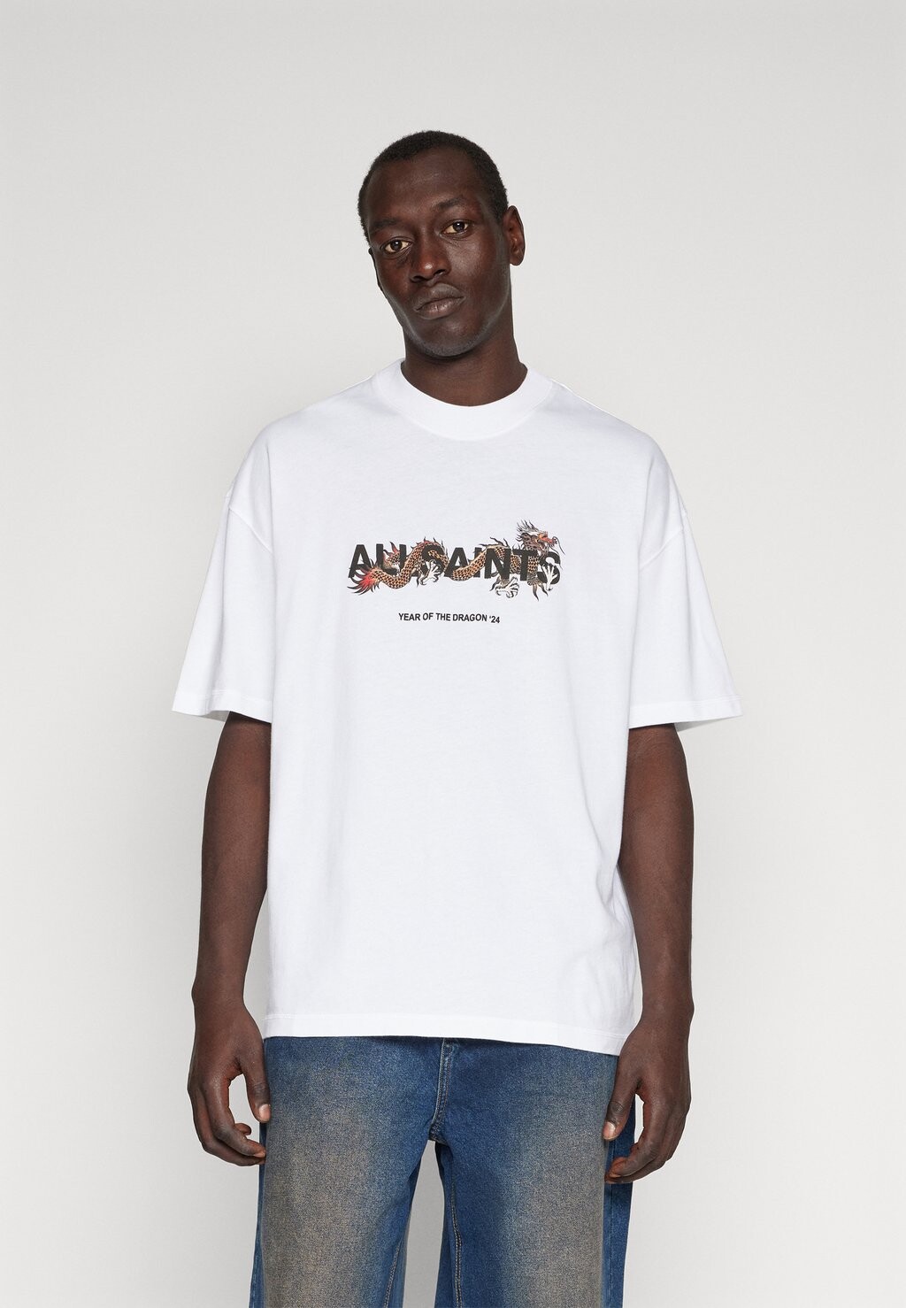 

Футболка с принтом AllSaints, белый
