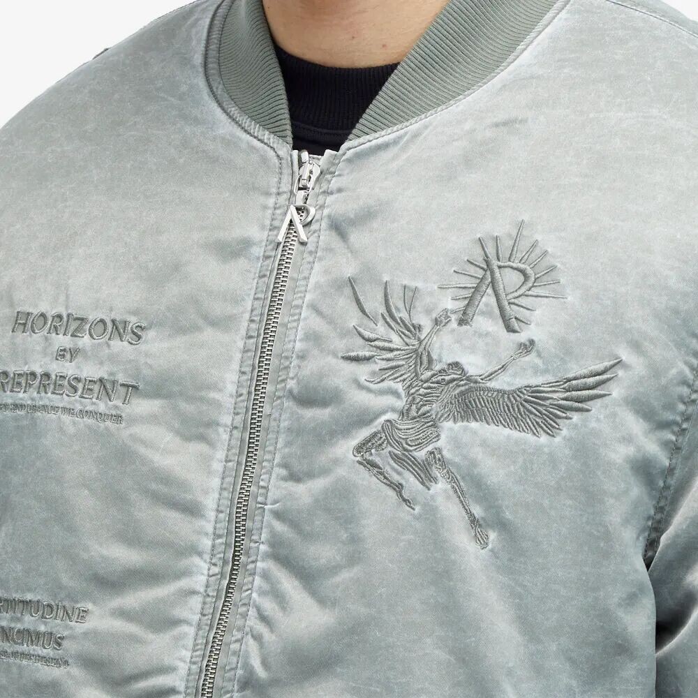 

Represent Классическая летная куртка Horizons, зеленый