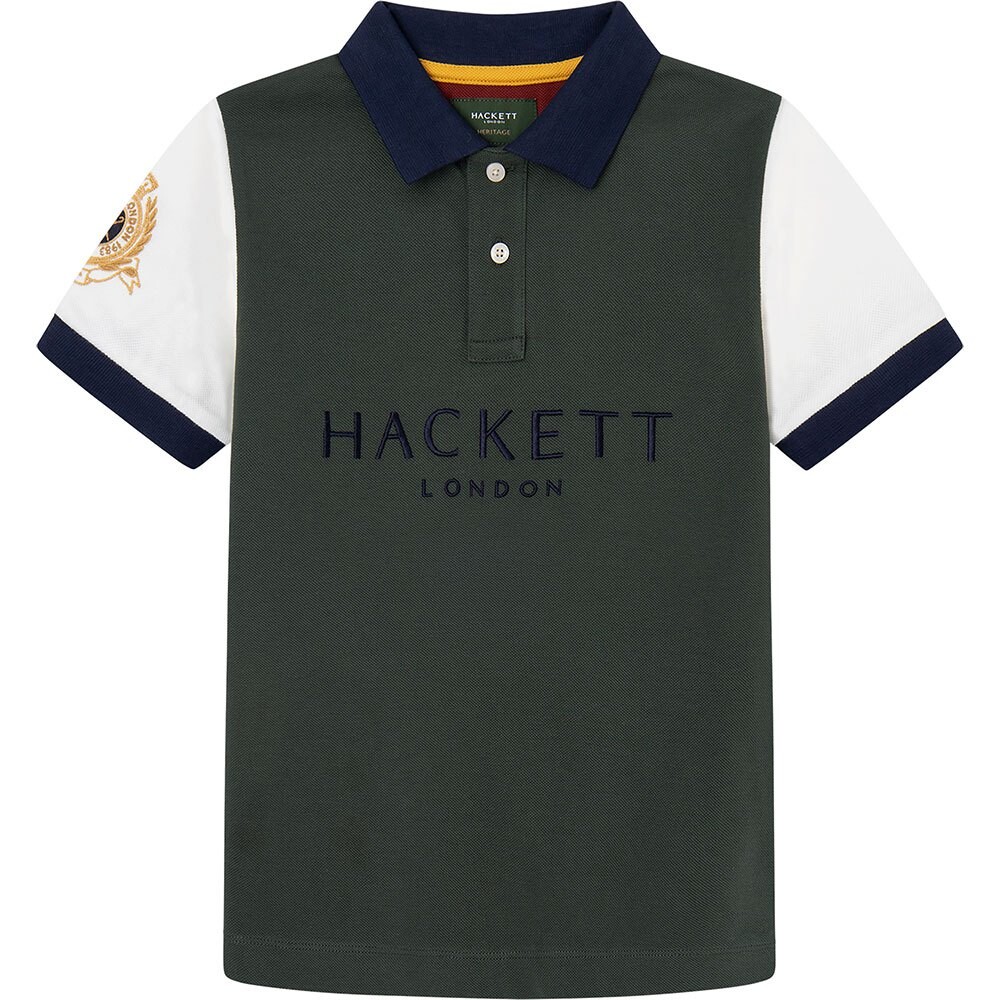 

Поло с коротким рукавом Hackett Heritage, зеленый