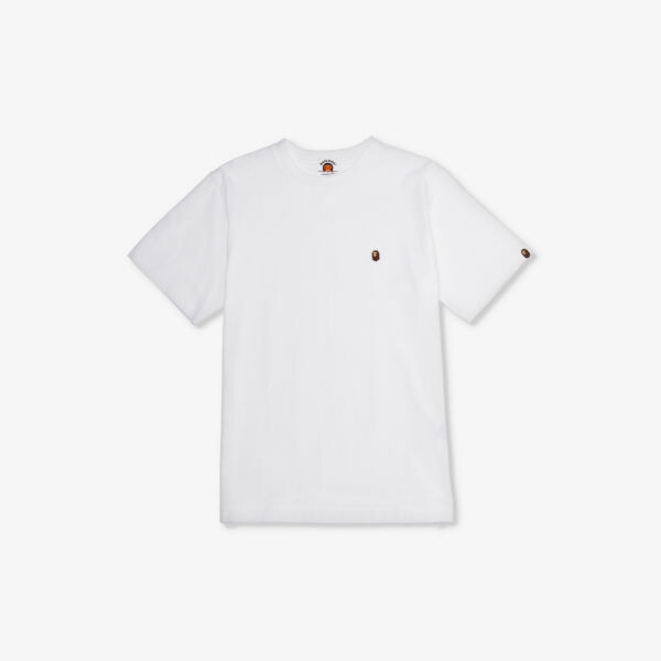 

Футболка bape head из хлопкового трикотажа с короткими рукавами 10-13 лет A Bathing Ape, белый