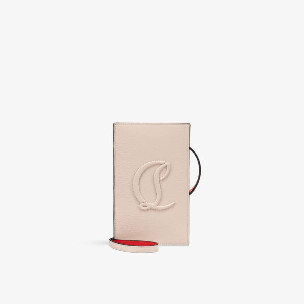 

Кожаный чехол для телефона By My Side с тисненым логотипом Christian Louboutin, цвет leche