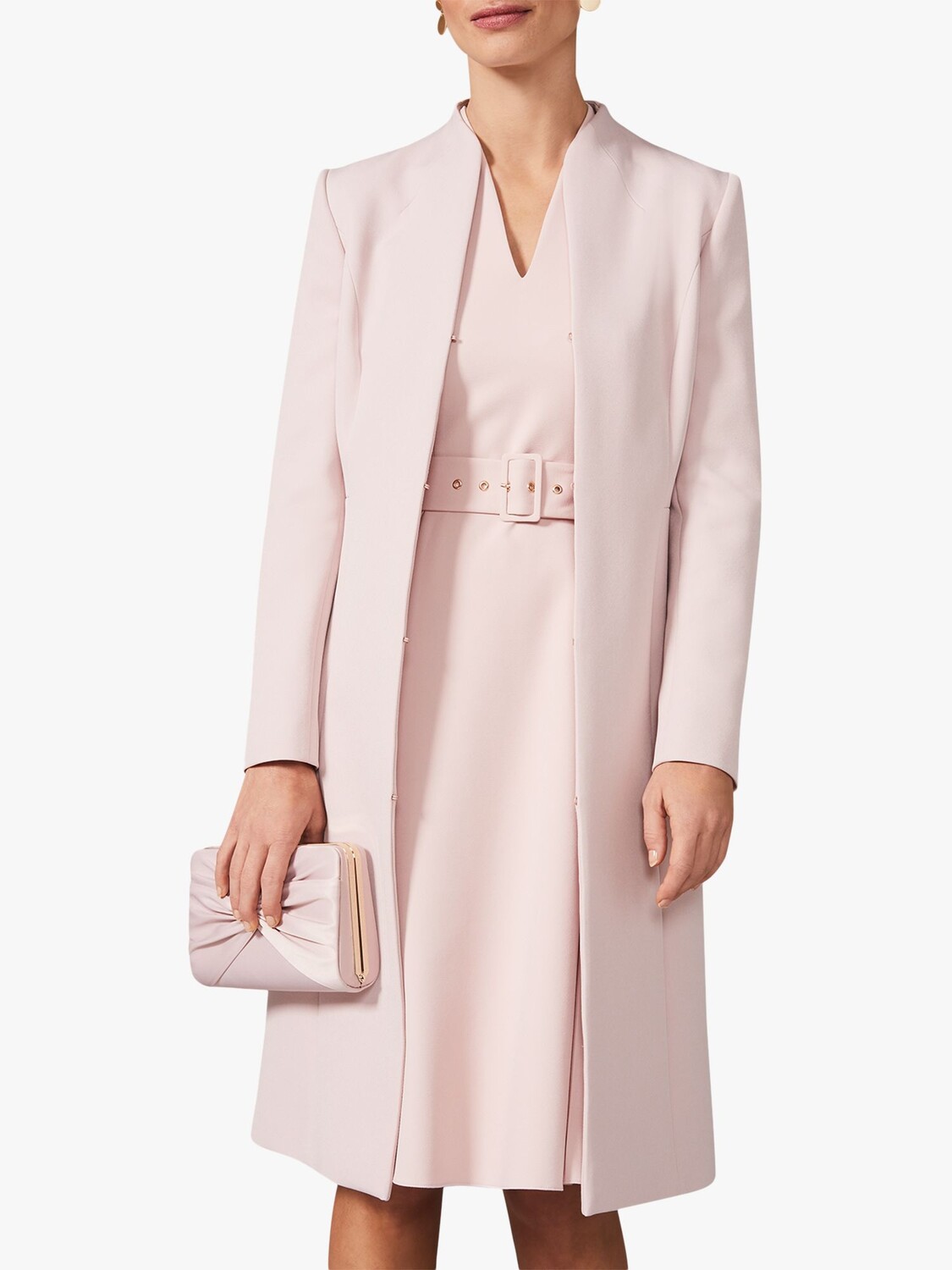 

Длинное пальто Phase Eight Myra, античная роза