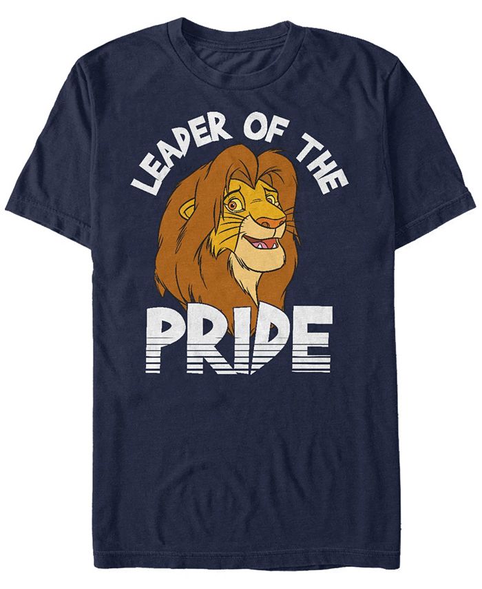 Мужская футболка с коротким рукавом Disney «Король Лев Симба, лидер гордости» Fifth Sun, синий