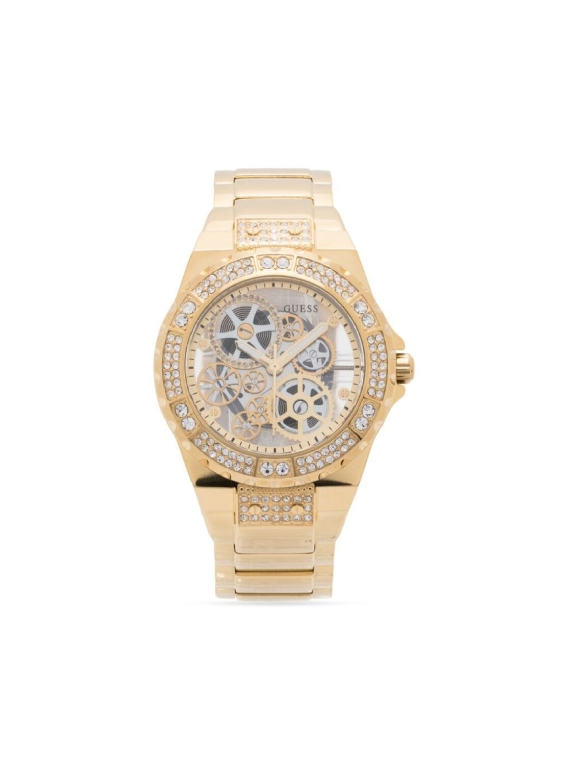 

Кварцевые наручные часы Reveal 42 мм GUESS USA, золотой