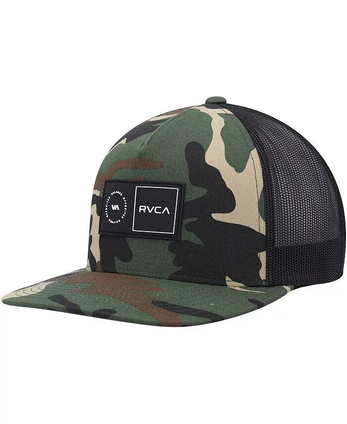 

Мужская камуфляжная кепка Trucker Snapback на платформе Rvca, зеленый