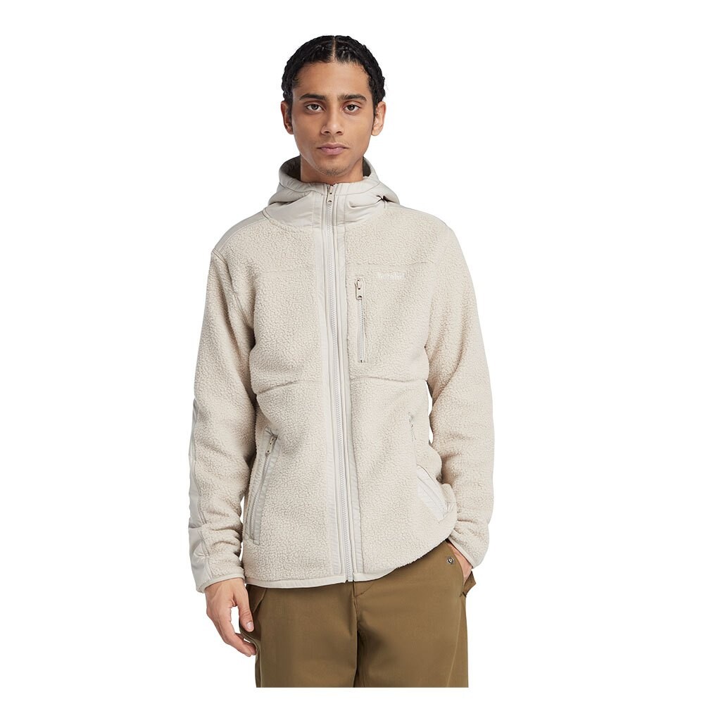 

Толстовка на молнии Timberland Mix Media Sherpa, бежевый