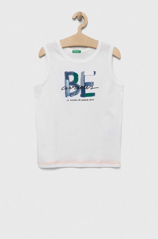 

Детский хлопковый топ United Colors of Benetton, белый