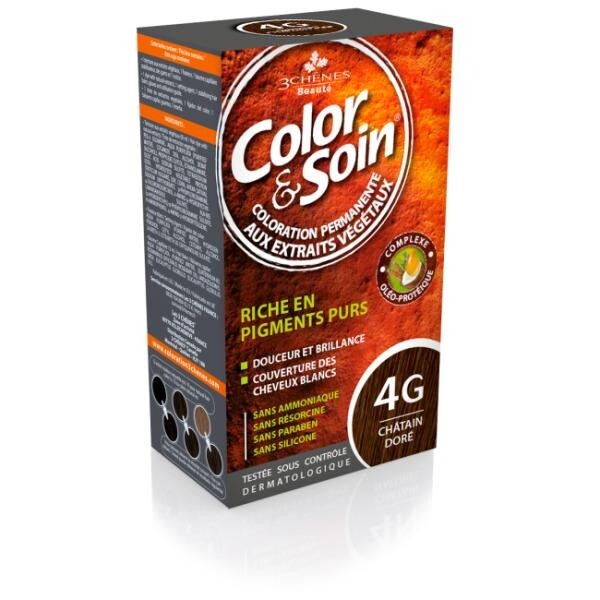 

Краска для волос Soin Organic 4G Золотой каштан COLOR SOIN