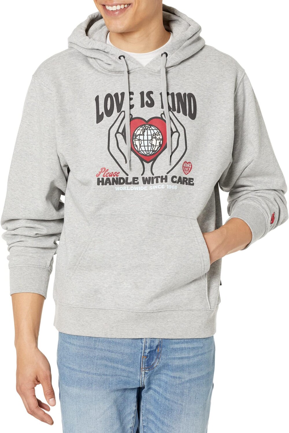 

Пуловер с капюшоном Handle with Care Vans, цвет Cement Heather