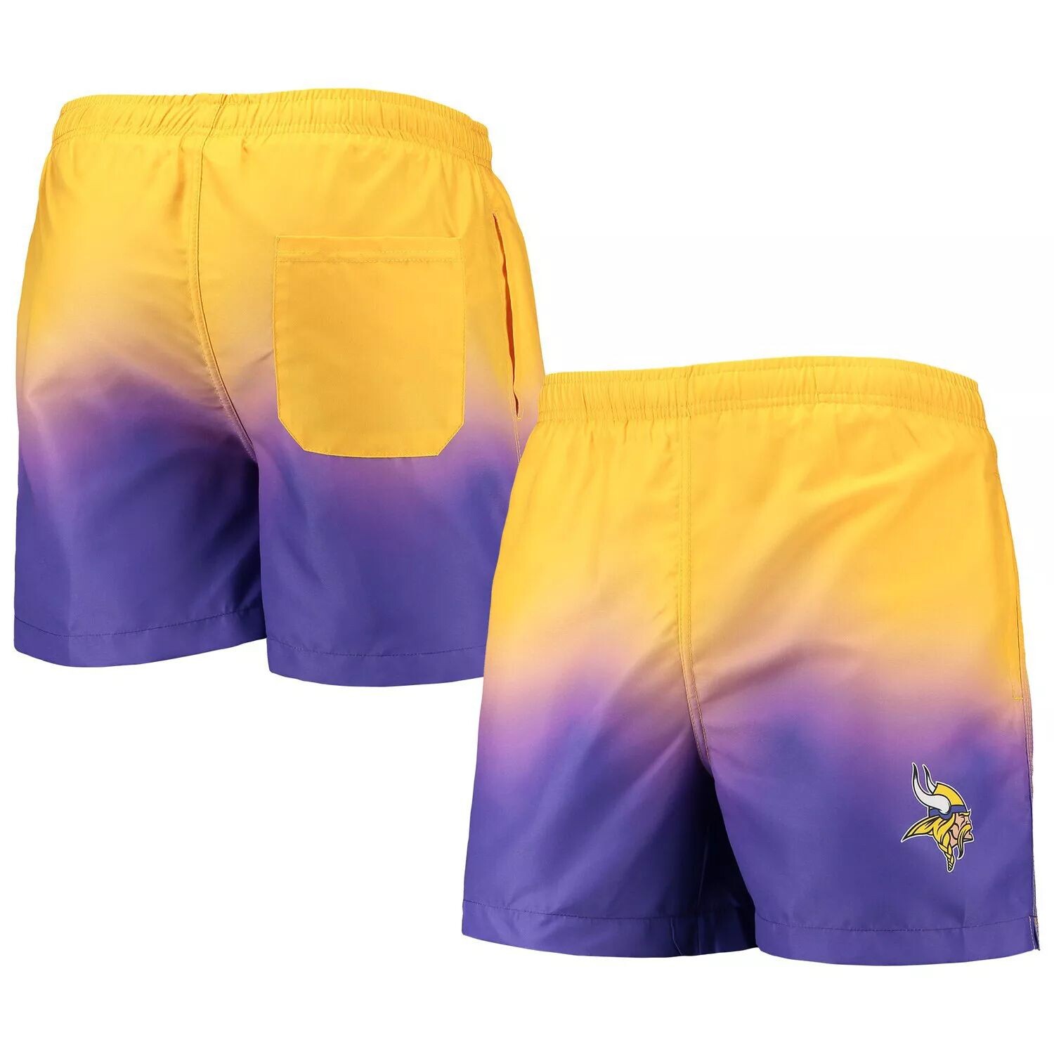 

Мужские шорты для плавания FOCO Gold/Purple Minnesota Vikings Dip-Dye