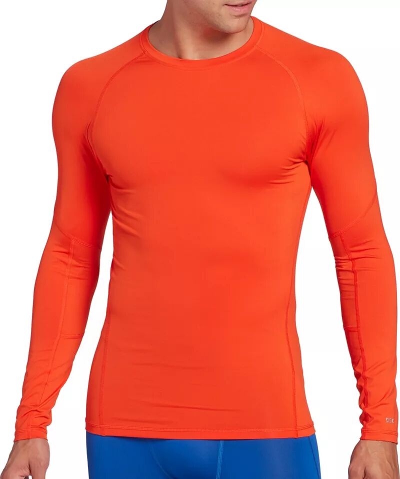 Мужская компрессионная рубашка Dsg с длинным рукавом, светло-оранжевый