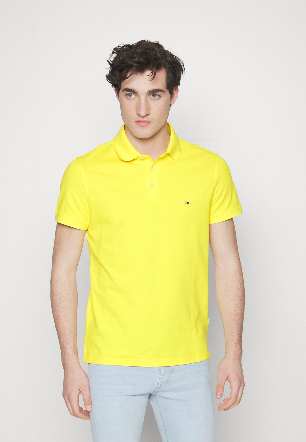 

футболка-поло 1985 SLIM Tommy Hilfiger, ярко-желтый