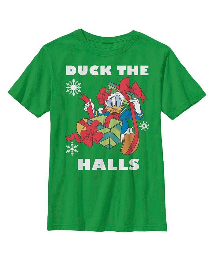 

Мальчик Микки & Детская футболка Друзья Дональда Дака The Halls Disney, зеленый