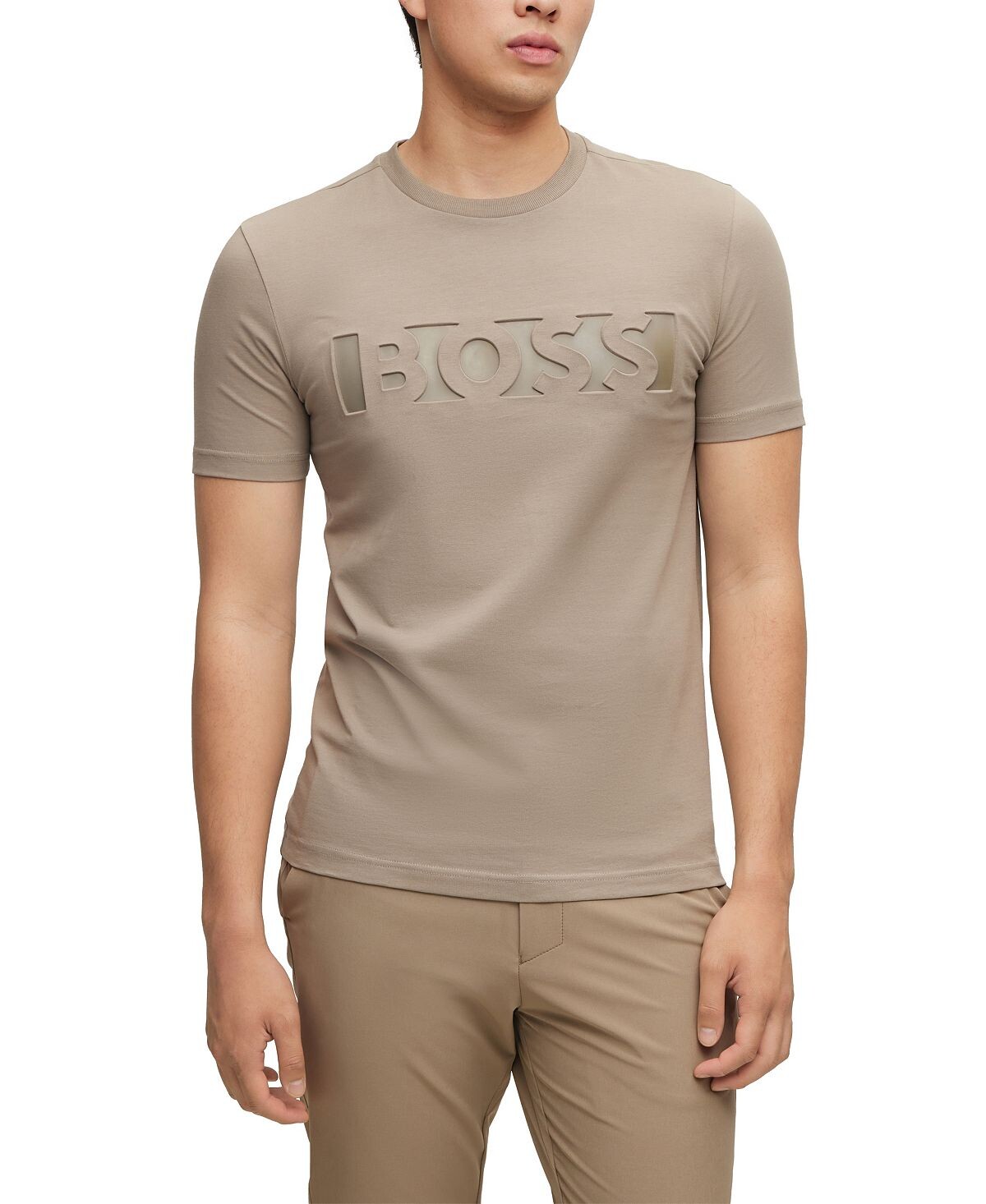 

Мужская футболка с тисненым логотипом Hugo Boss